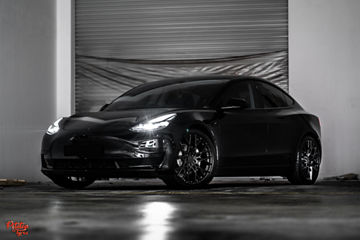 2020 Tesla Model 3 - TSW SEBRING - Black Wheel Pros